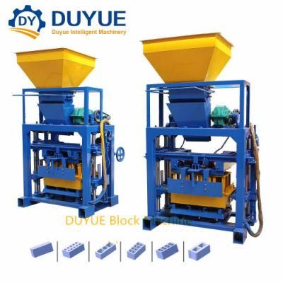 Duyue Qt40-1 Simple Robust Manual Hollow Solid Interlocking Block Brick Making Machine