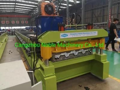 Floor Decking Sheet Cold Roll Forming Machine Made in China
