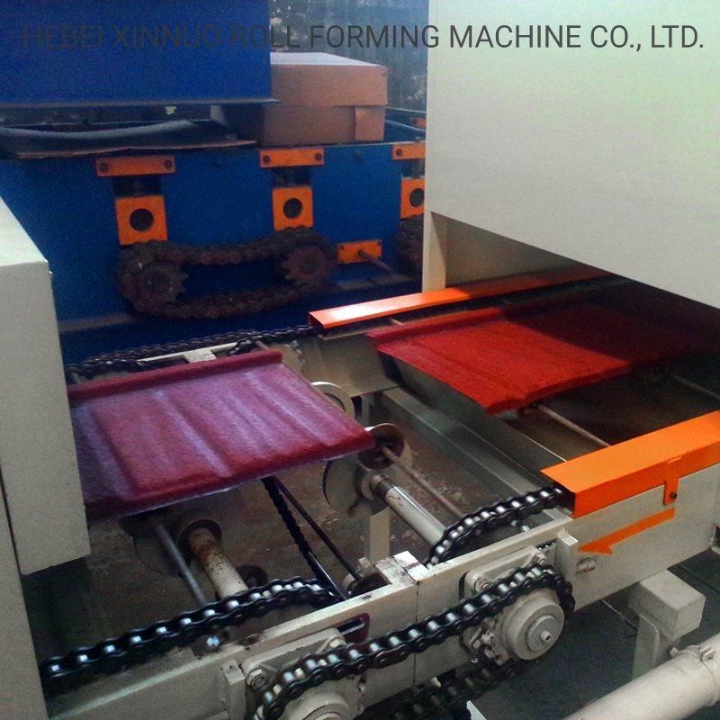 Xinnuo Stone Coated Roof Tile Forming Machine Production Line