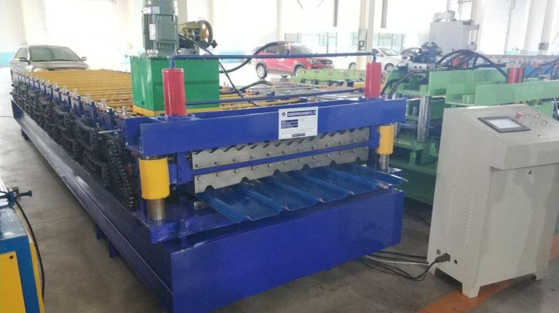 Classical Style Double Layer Roofing Tiles Roll Forming Machine