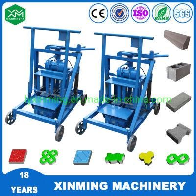 Small Manufacturing Machine Qmr2-45 Concrete Block Machine Hollow Brick Block Making Machine