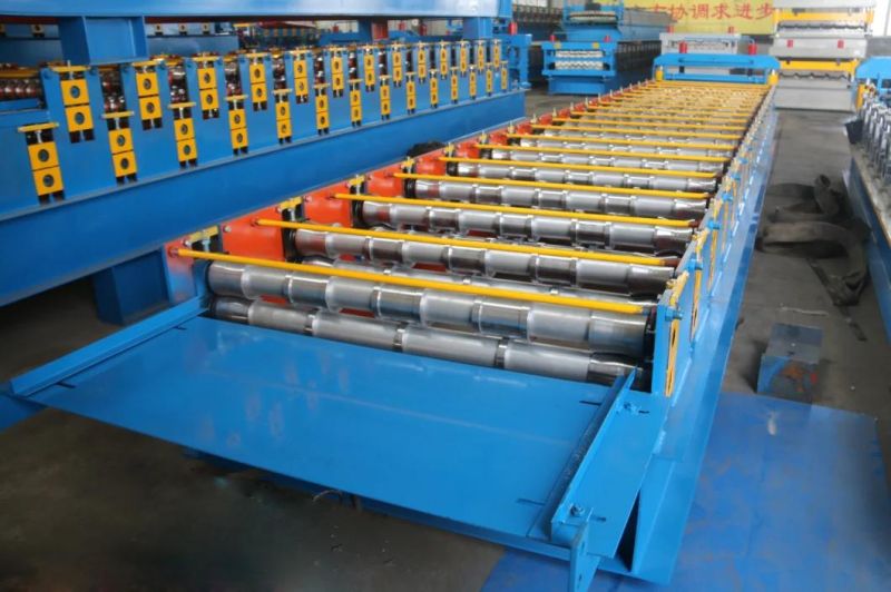 Colored Steel Panel Metal Sheet Ibr Trapezoid Roof Tile Making Roll Forming Machine