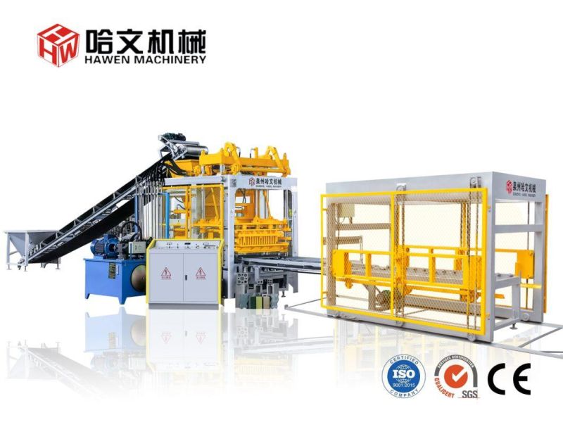 Fully Automatic Concrete Hollow Paver Brick Making Machinery Block Moulding