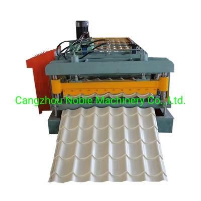Rib 1100mm Roofing Sheet Panel Steel Tile Roll Forming Machine