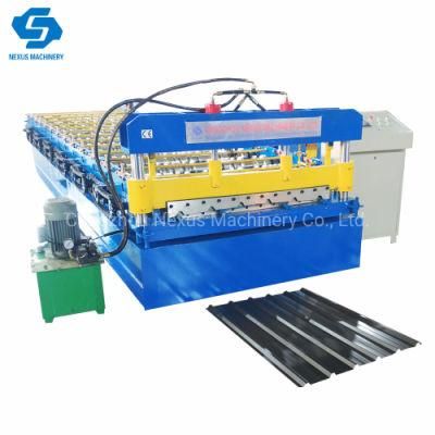 New Type High Speed Hydraulic Motor Drive Roof Color Steel Tile Sheet Cold Roll Forming Machine