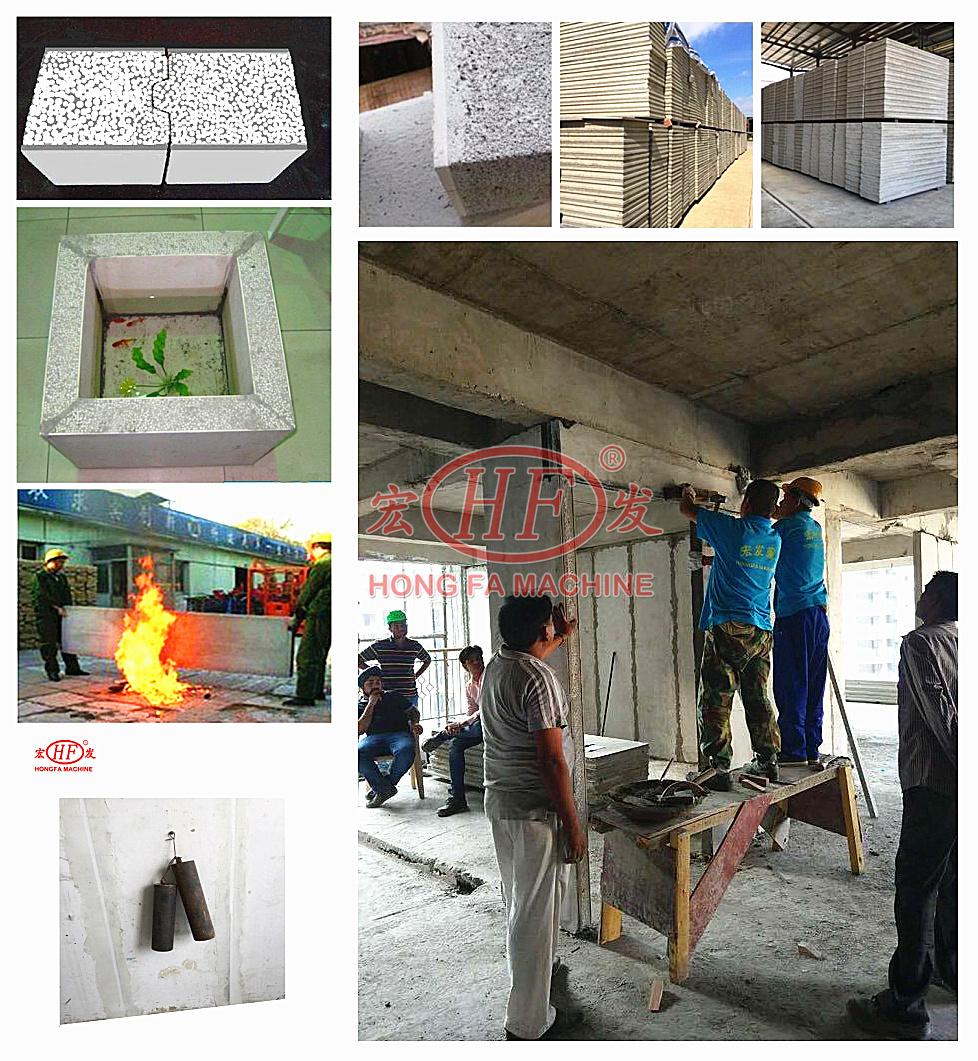 EPS Styrofoam Foam Cement Precast Wall Panel Production Line Lightweight Concrete Sandwich Wall Panel Machine for Building Machinery