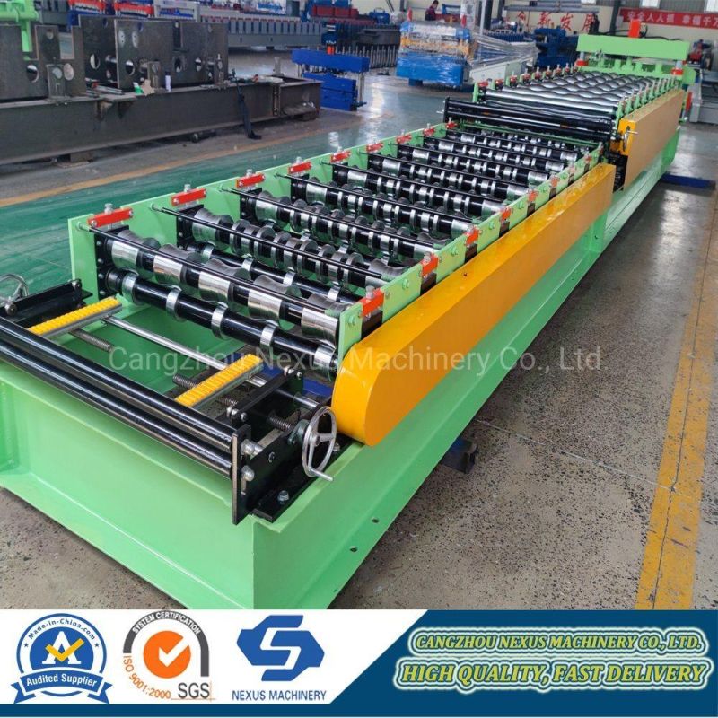 Zimbabwe Q-Tile Sheet Versatile Making Machinery Ibr Sheeting Double Layer Roll Forming Machine
