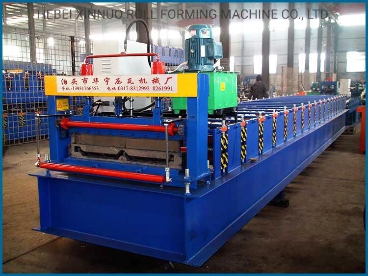 Xinnuo 820 Hot Sale Folding Tamping Joint Hidden Roof Panel Roll Forming Machine