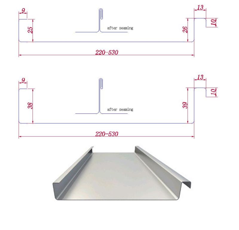 Small Standing Seam Roofing Forming Machine with Adjustment Construction Equipment