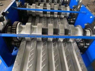 Scaffold Deck Floor Board Roll Forming Machine with Punching and Embossing