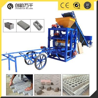 Qt4-24 Semi Automatic Concrete Block Making Machine for Sale