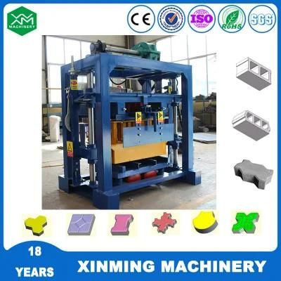 Hot Sale Qt4-24 Semiautomaitc Concrete Hollow/Solid Brick Making Machine and Paving Machine in Africa
