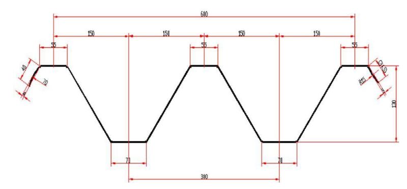 Roll Forming Machine for Yx130-300-600 Decking Profile