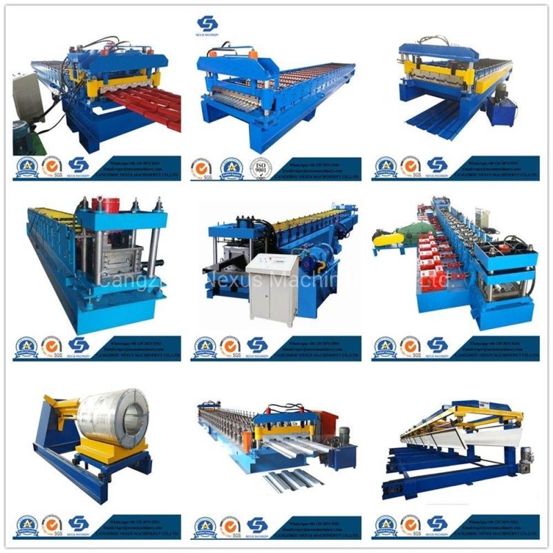 Yx115-300 Metal Steel Roof Tile Top Ridge Cap Cold Roll Forming Machine