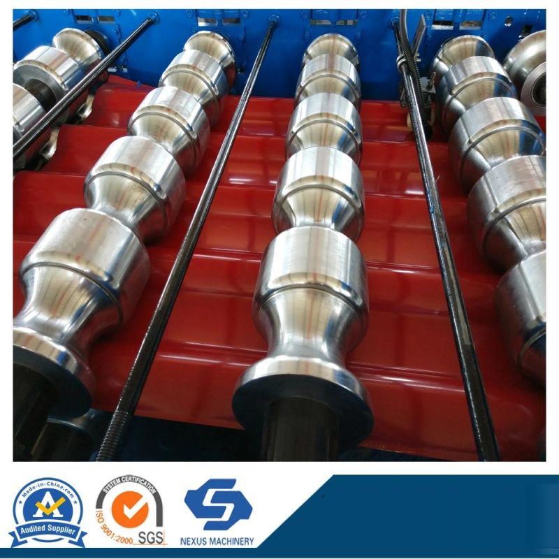China Machinery Galvanized Metal Glazed Tile Sheet Metal Roof Roll Forming Machine Price