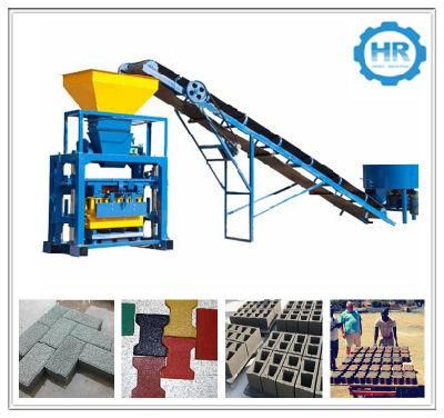 Qtj40-1 Semi-Automatic Vibrating Concrete Block Making Machine