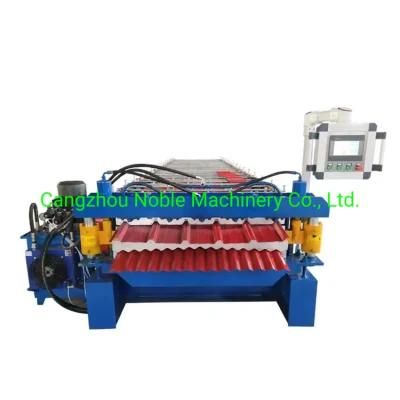 2022 New Roof Use Double Layer Corrugated Profile Steel Roofing Sheet Roll Forming Machine Roof Tile Making Machine