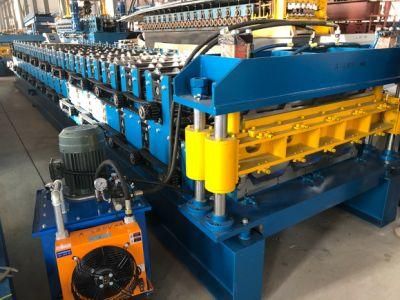 Shape Roof Sheet Roll Forming Machine Double Layer Steel Roof Plate Tile Forming Machine