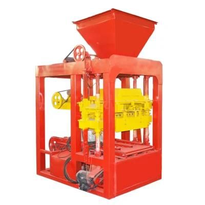 Qtj4-26 Semiauto Concrete Paver Interlocking Brick Machine