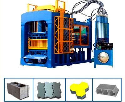 Qt4-15 Automatic Hydraulic Pressure Brick Block Making Machines Bangladesh Concrete Block Machine Ghana Africa