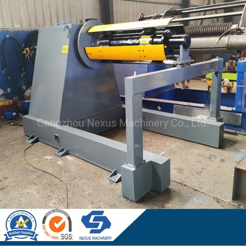 5 Tons Hydraulic Decoiler with Heading Support/Metal Coils Distributor