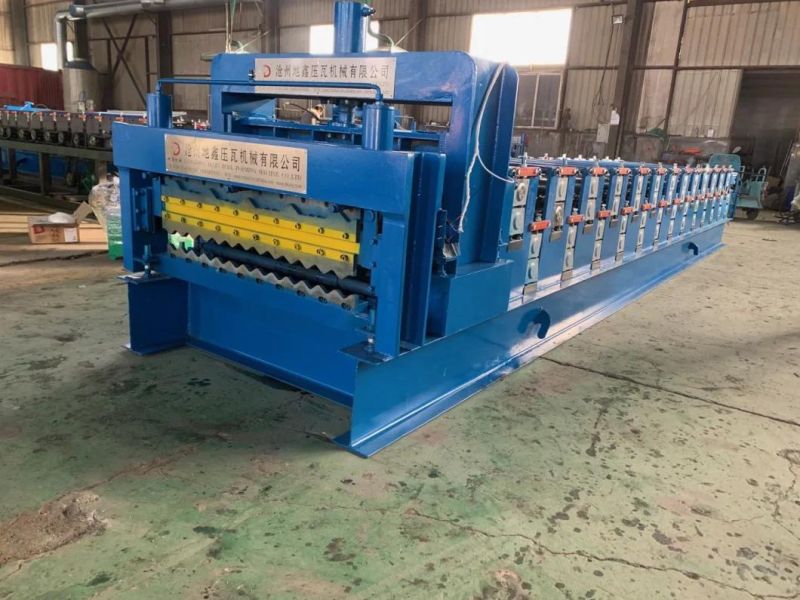 Corrugating and Glazed Tile Galvanized Roofing Panels Rolls Forming Machine