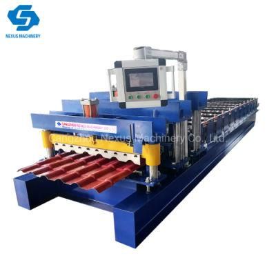 PPGI&amp; Aluminum Plate Roof and Wall Tile Panel Sheet Cold Roll Forming Machine Equipment