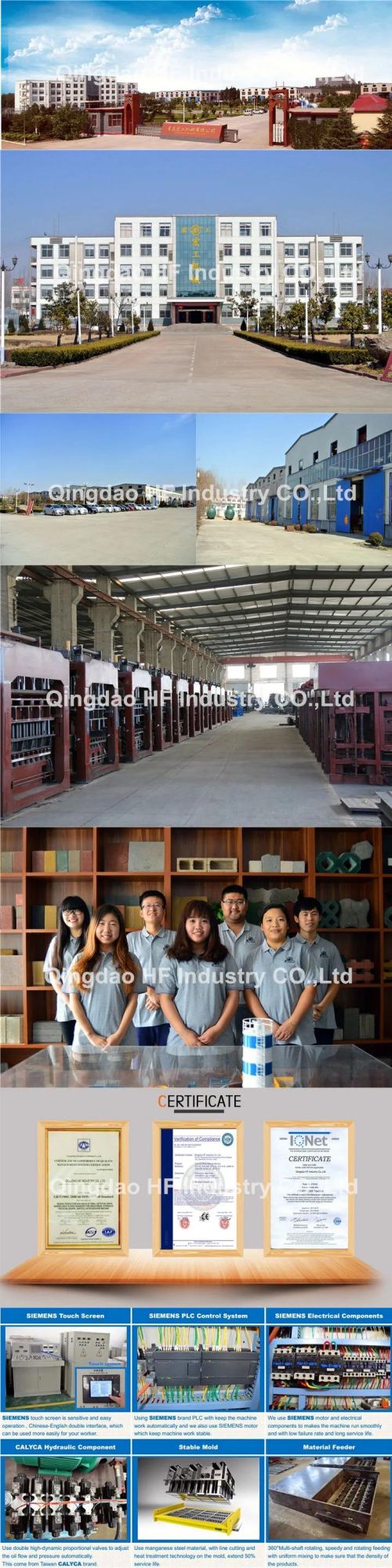 Qt10-15 Automatic Concrete Hollow Cement Solid Brick Block Making Machine Price List 