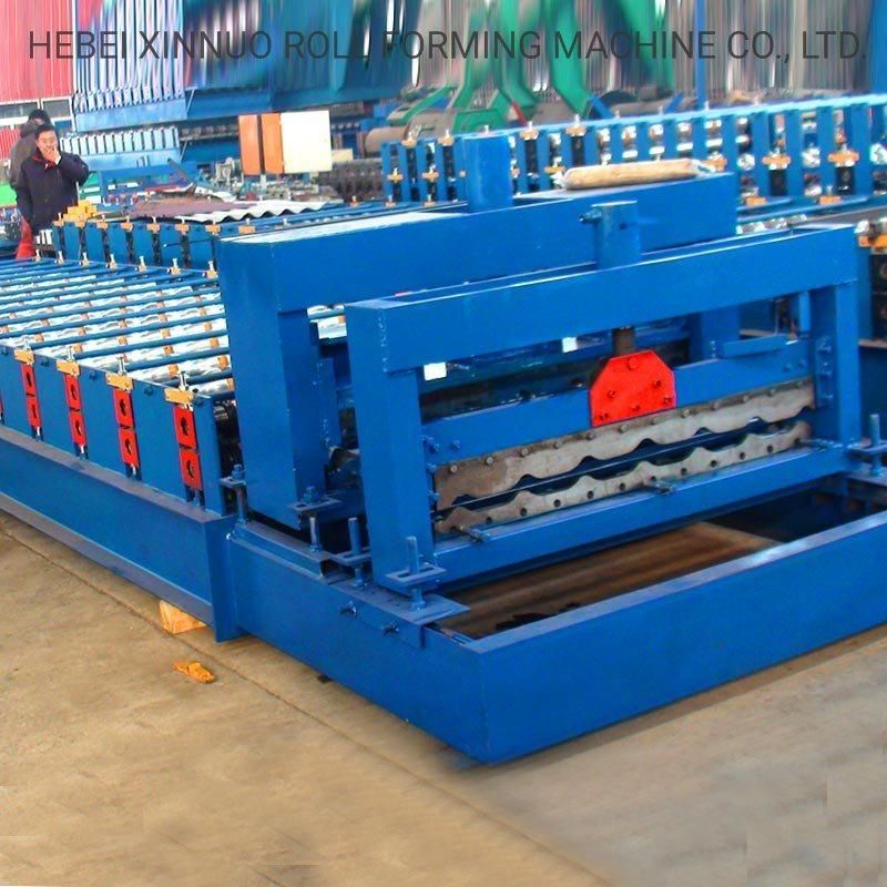 1000 Bamboo Type Glazed Aluminum Sheet Metal Roofing Rolls Forming Machine