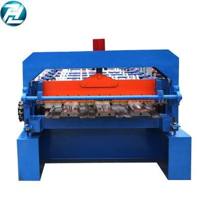 Automatic Control Metal Floor Deck Roll Forming Machine / Steel Floor Tile Making Machine