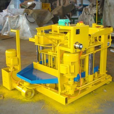 Hot Sale 4A Electric Walk, Manual Concrete Block Making Machine 3840/8h with Replaceable Molds