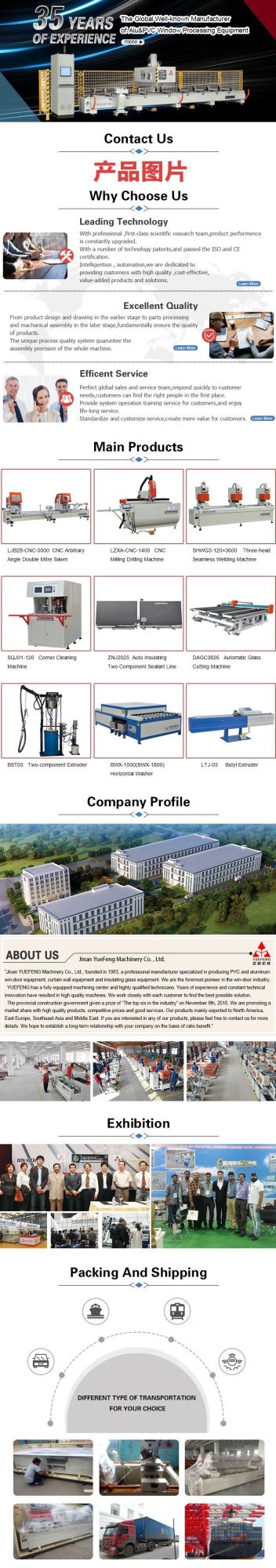 Aluminium and PVC Window Door CNC Cutting Center Machine