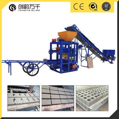 Semi-Automatic Concrete Hollow Block Forming Machine (QT4-26)