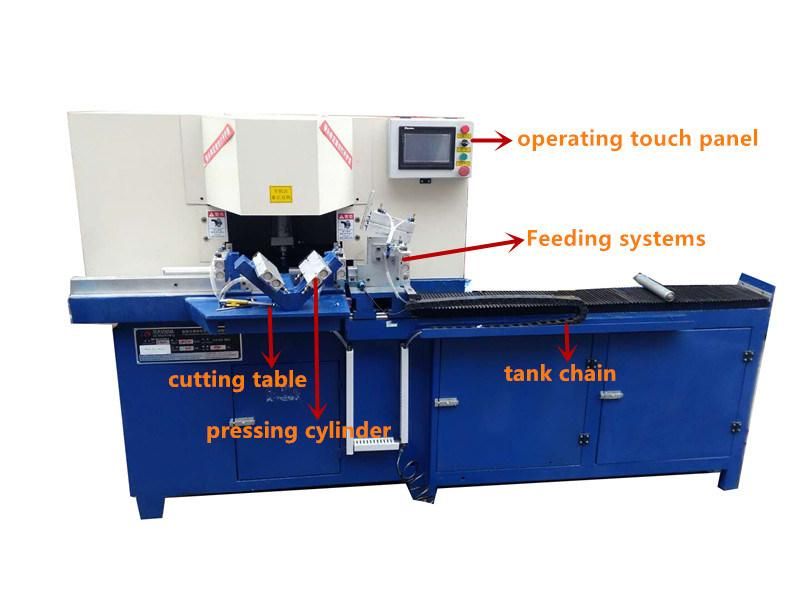 Fast Shipping Angle Double Cut Saw Aluminum Cutting Machine with Miter Saw Manufactory