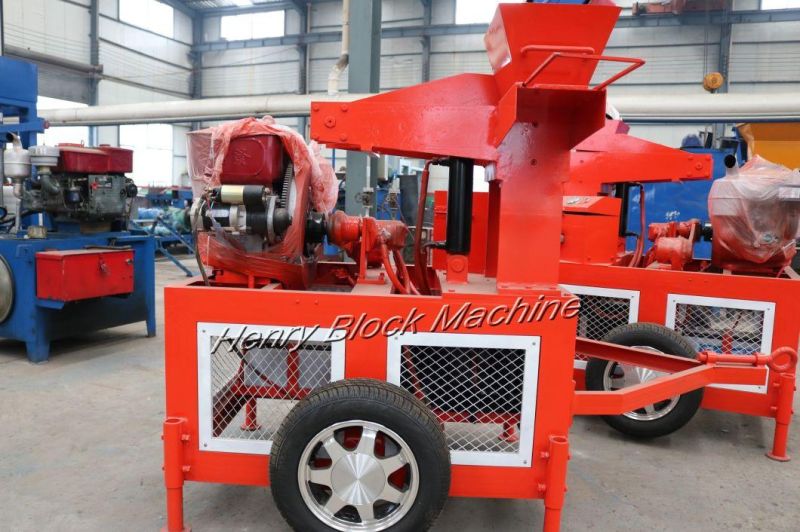 Hr1-20 Mobile Construction Equipment with Clay Soil Interlocking Brick Machine