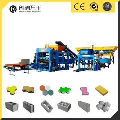 Qt12-15 Fully Automatic Hollow Block Machine Type Block Making Machinery