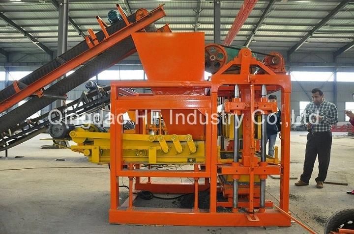 Qt4-25 Semi Automatic Cement Block Making Machine Brick Making Machine (QT4-25)