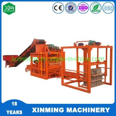 Fully Automatic Qt4-25 Block Forming Machine Concrete Mixer Curved Block Machine