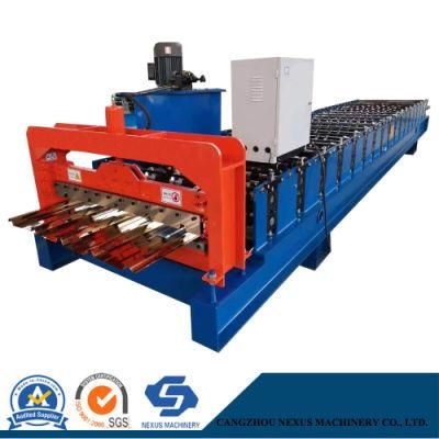 Glazed Roof Tile Sheet Making Roll Forming Machine Alu Zinc Panel Cold Roofing Machine