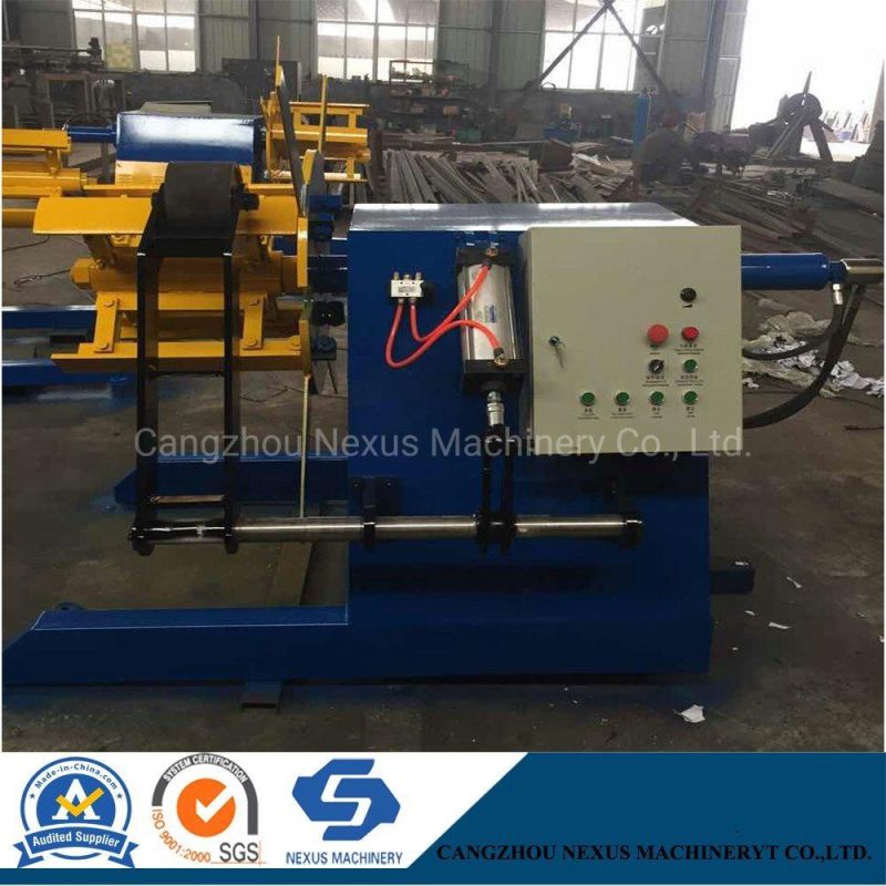 Electric Hydraulic Automatic Uncoiler/Decoiler/ Recoiler Machine for 5 Tons Capacity