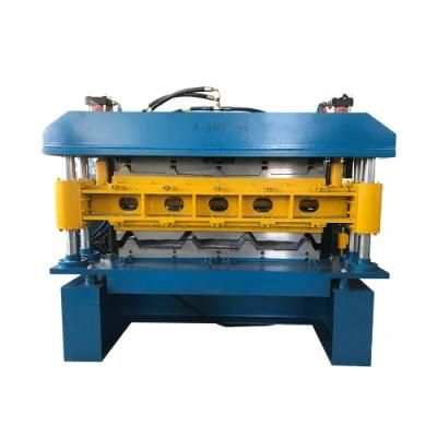 Double Layer Tile Making Machine Trapezoidal Roof Tile Building Material Roll Forming Machine