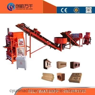 Cy2-10 Automatic Clay Cement Brick Machine Production Line Hydraform Brick Machine