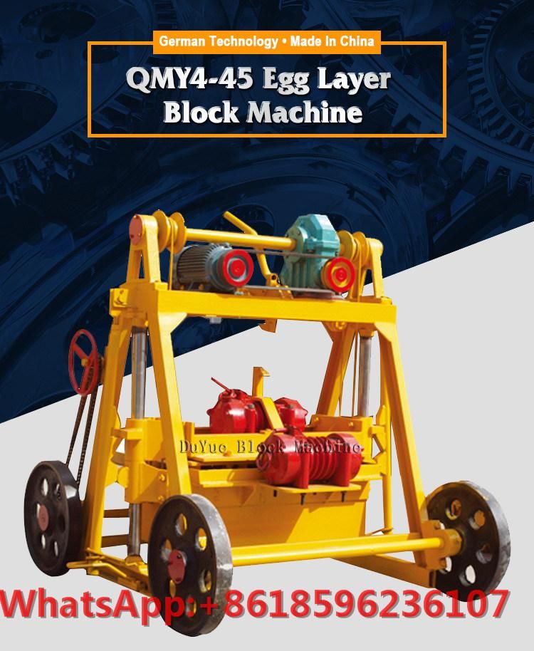 Qmy4-45 Semi Automatic Egg Lay Concrete Block Making Machine