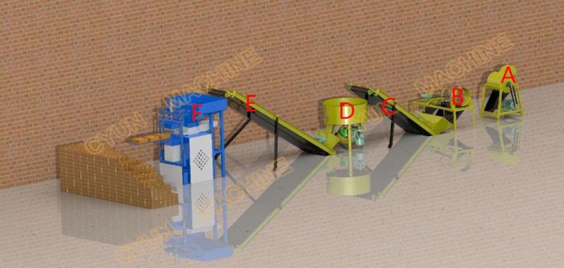 Cy2-10 Simple Clay Brick Machine Line for Solid Brick Interlock Pavers Brick