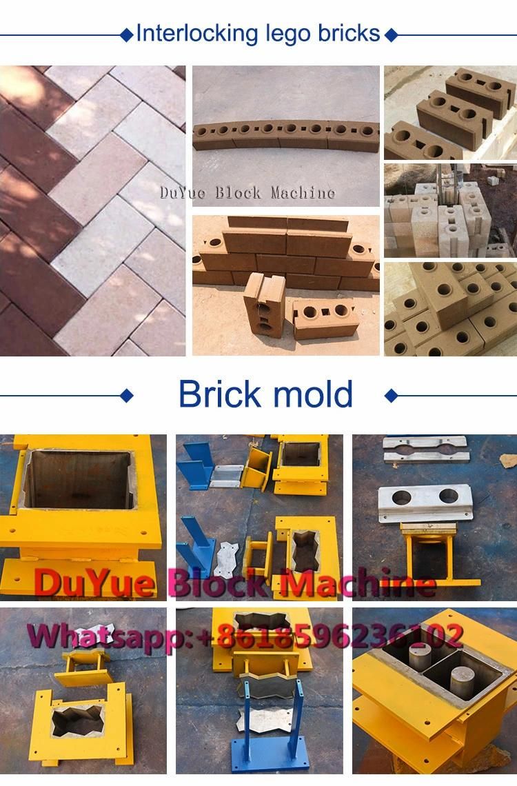 Hr4-10 Clay Brick Making Machine Concrete Interlock Block Making Machine