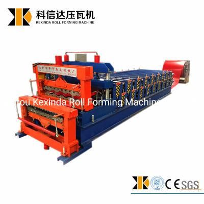 Kexinda Glazed Tile 828+850 Double Layer Roofing Sheet Roll Forming Machine