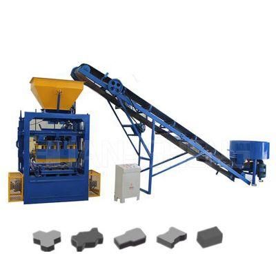 China Hot Sale Semi Auto Qt4-24 Concrete Laying Block Making Machine