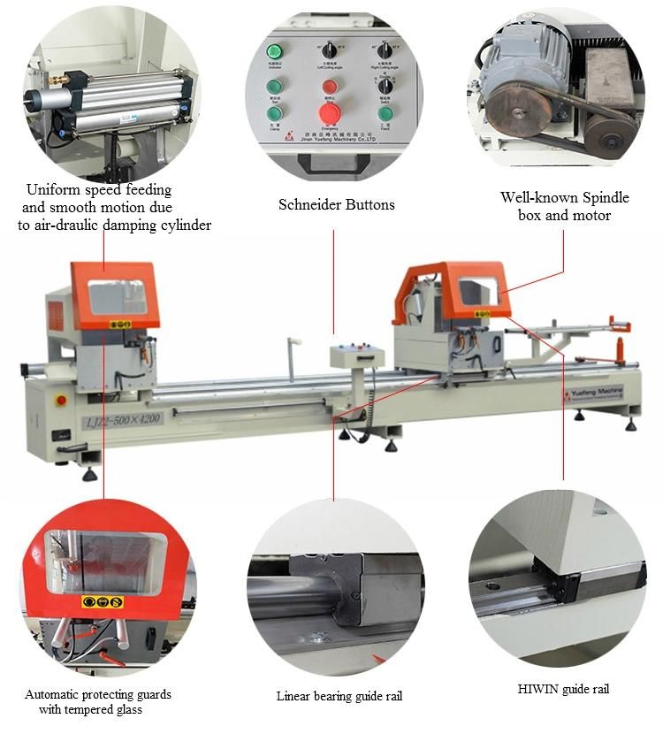 Cns Digital Display Double Head Cutting Machine for Window and Door Fabrication