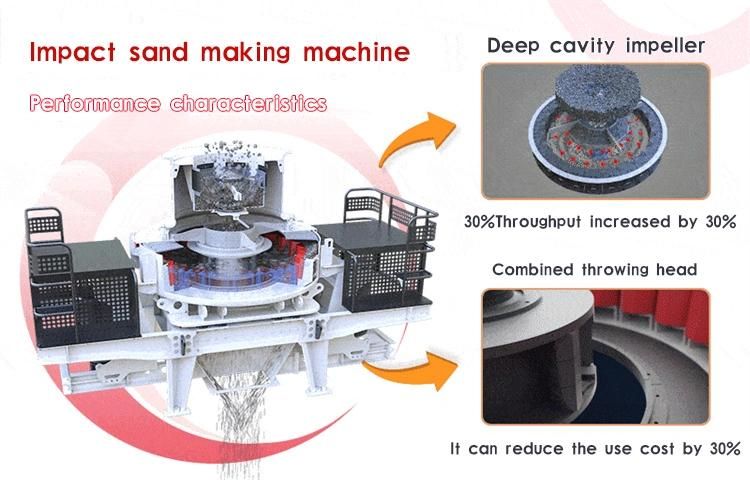 Impact Sand Making Machine VSI8518 for River Pebble/ Granite/ Basalt/Iron Ore/ Limestone/Calcite/Quartzite/Diabase/Weathered Stone/Coal/ Mnganese Ore