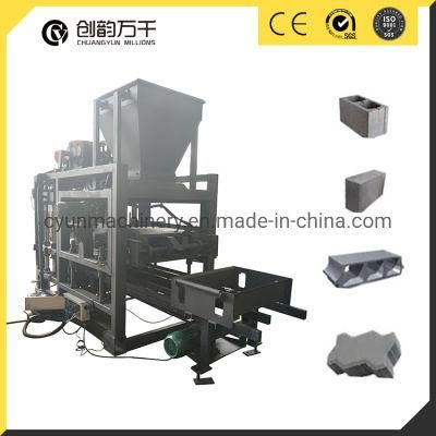 Qtj4-25 Automatic Concrete Hollow Solid Hourdis Pavers and Kerb Blcok and Brick Making Machine for Sale